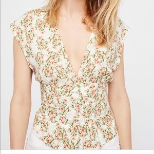 Free people floral blouse